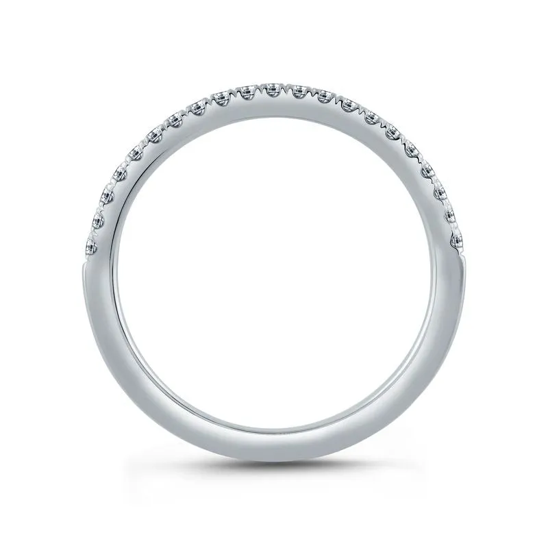 A.Jaffe Stackable Rings French Pavé Half Circle Stackable Band WR1044/16