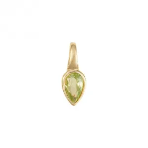 Gold Plated Birthstone August Peridot Pendant P5221
