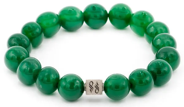 Green Onyx Natural Gemstone Centerpiece Bracelet