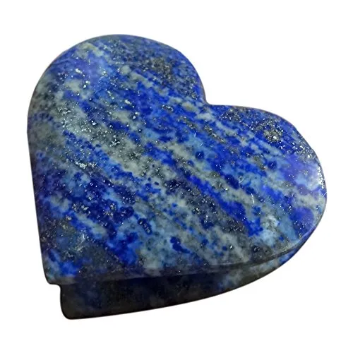 Handmade Showpieces Lapis Lazuli Stone Figurine Double Heart Shape 3 cm.