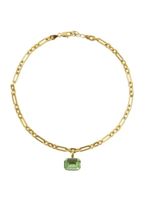 Lydia chain necklace - peridot