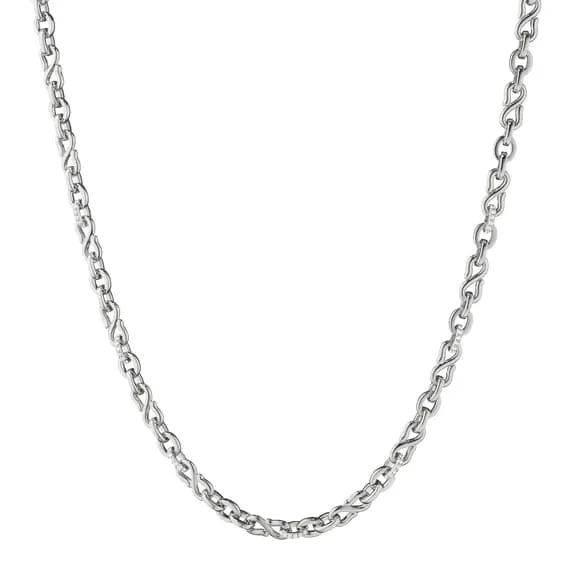 MONICA RICH KOSANN STERLING SILVER WHITE SAPPHIRE INFINITY NECKLACE
