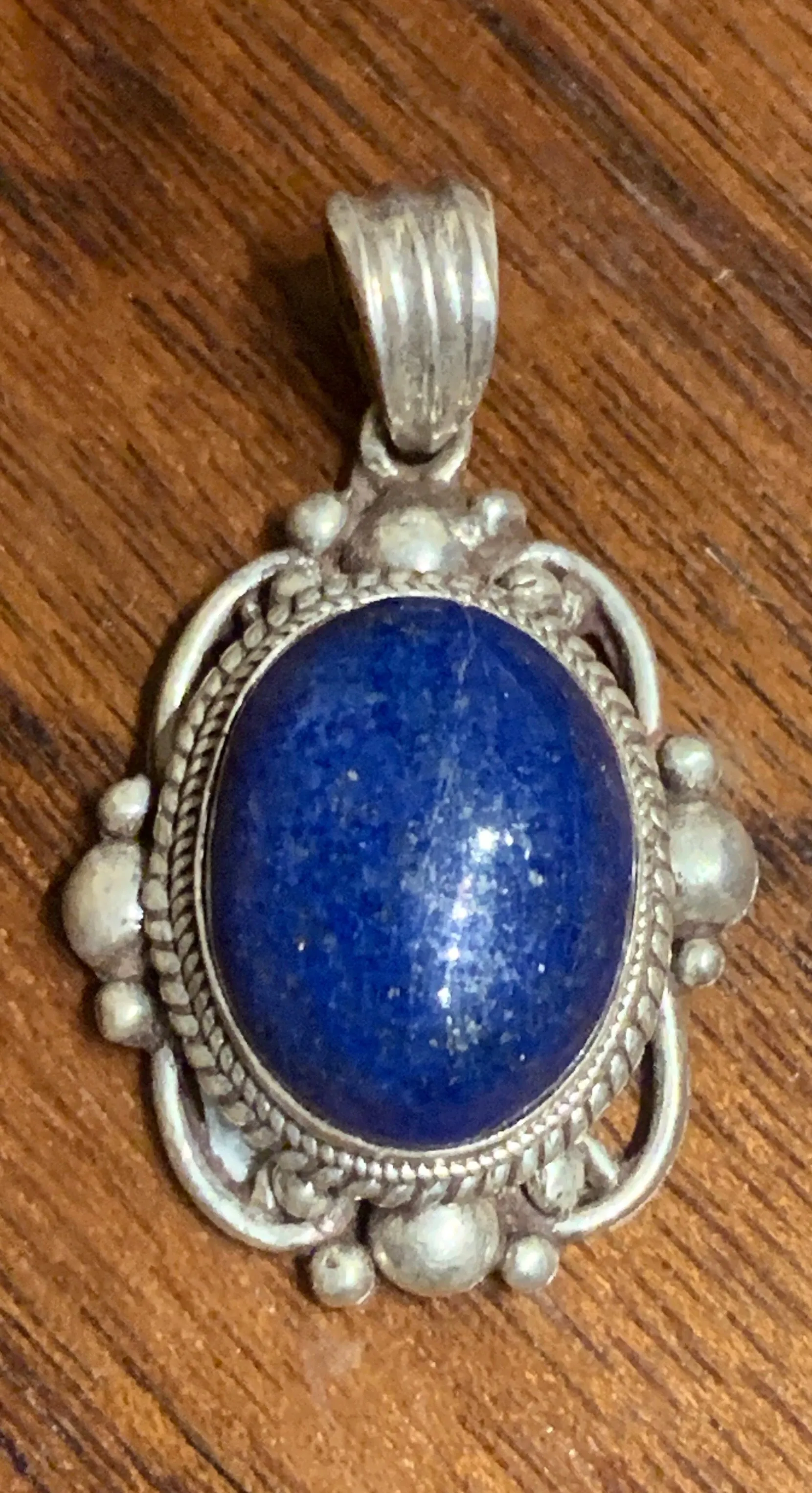 Oval Lapis Pendant