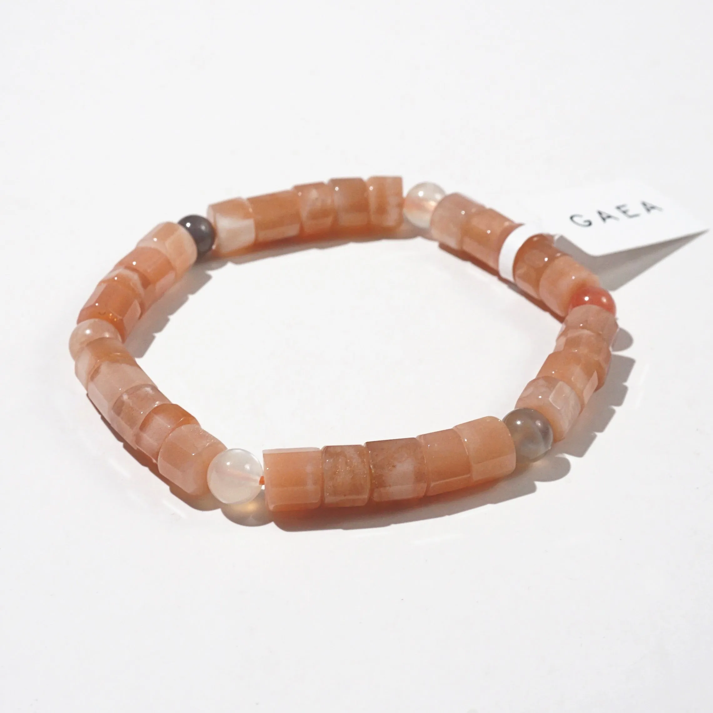 Peach Moonstone Discs 7mm