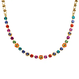 Petite Flower Cluster Necklace in "Rainbow Sherbet" *Custom*