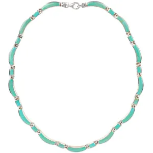Peyote Bird Turquoise Scalloped Inaly Necklace