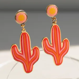Sunshine Cactus Earrings